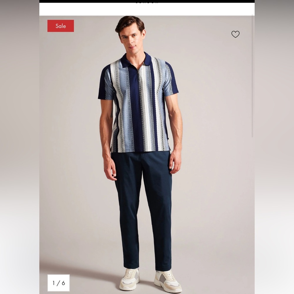 Ted Baker London Navy Chino Trousers